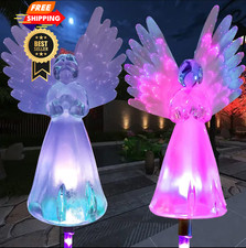 Solar Angel Lights Outdoor Decorative,Memorial Remembrance Gifts Multicolor