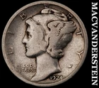 1924 Mercury Dime- Silver- Scarce Better Date No Reserve #J221