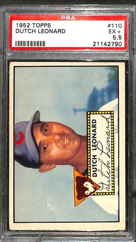 1952 Topps #110 Dutch Leonard PSA 5.5 EX 21142790 