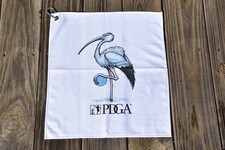 new Stork Towel with clip disc golf PDGA 17.5&rdquo; x 15.5&rdquo; soft buy more and save