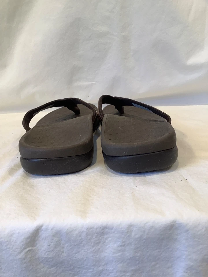 Vionic Tide II Flip Flops Brown Leopard Print Thong Sandals Women’s Size 8 - Image 3 of 4