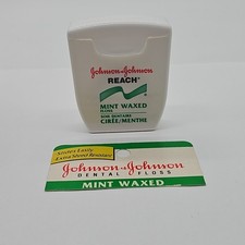 Vintage 1990s Johnson  Johnson Reach Mint Waxed 100 Yds Dental Floss Movie Prop