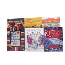 Lot 6 Quilting Books Quick Easy Projects Take 5 Mile-a-Minute Scrapbook Patterns