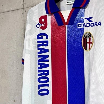 Giuseppe Signori #10 Bologna FC 98/99 Away Jersey Diadora Size L