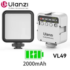 Ulanzi VL49 Mini LED Vlog Light 2000mAh Dimmable 5500K for Camera Phone