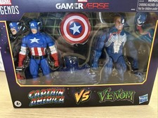 Marvel Legends Gamerverse Captain America vs Venom Action Figure Set New