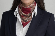 Vintage The Specialty House Floral Pattern 100 Silk Square Scarf 30  x 30  