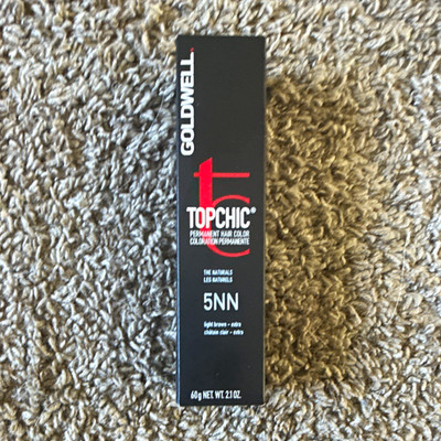 Goldwell Topchic Permanent Hair Dye 5NN Light Brown Cream 2.1 oz