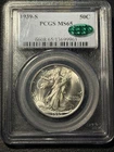 1939 S Walking Liberty Half Dollar PCGS MS65 CAC