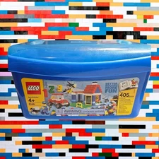 Lego Storage Box With 1 pound Of Miscellaneous Legos