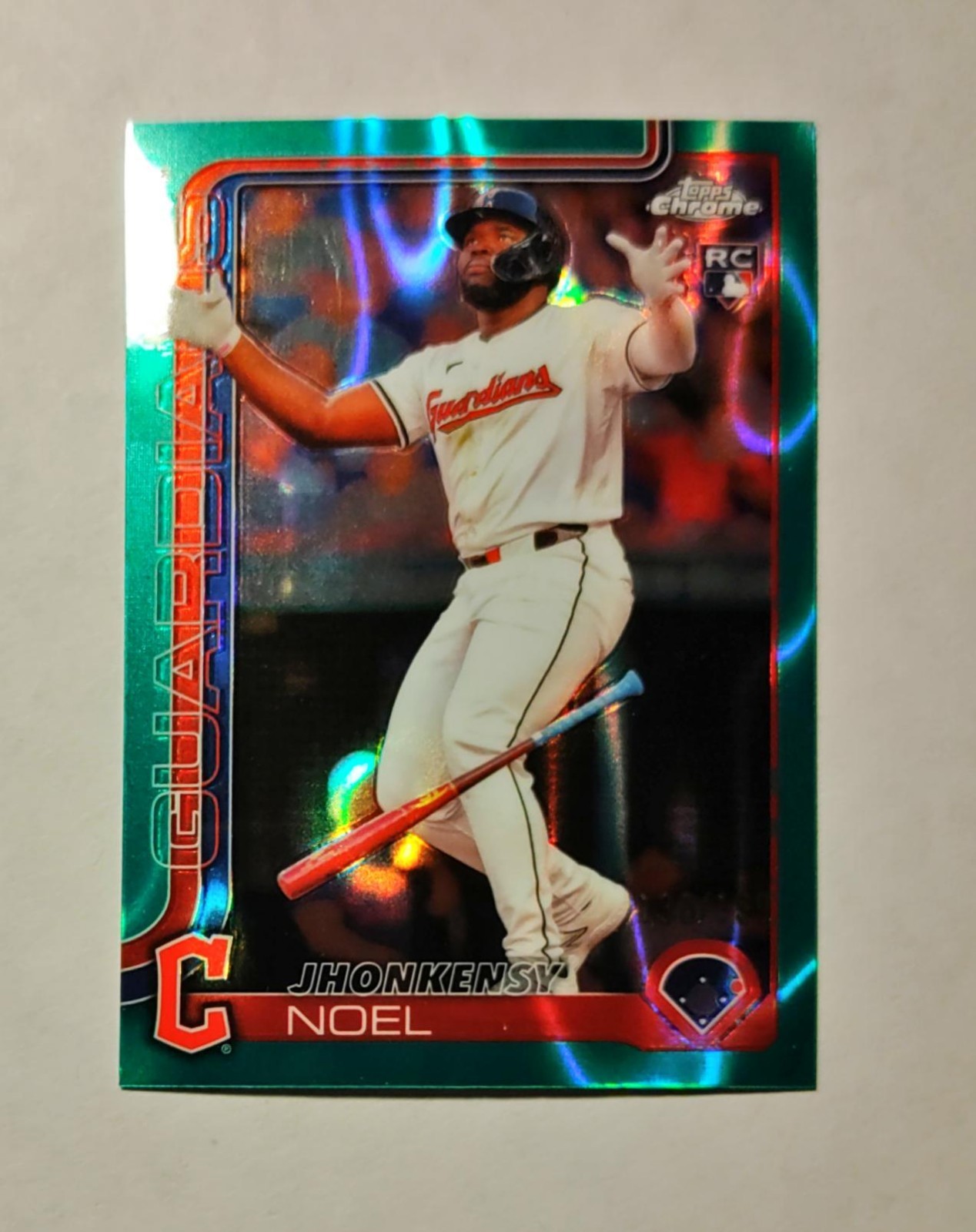 Jhonkensy Noel 2025 Topps Chrome RC AQUA Lava REFRACTOR 136/199 #291 P6