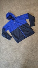 BOYS REEBOK SIZE:LARGE WIND BREAKER LINED FULL FRONT ZIP CLOSER, HOODED WORN 1X 