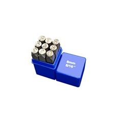 5/16 Metal Number Stamps Set 8mm Steel Number Punch DIY Tool for Leather
