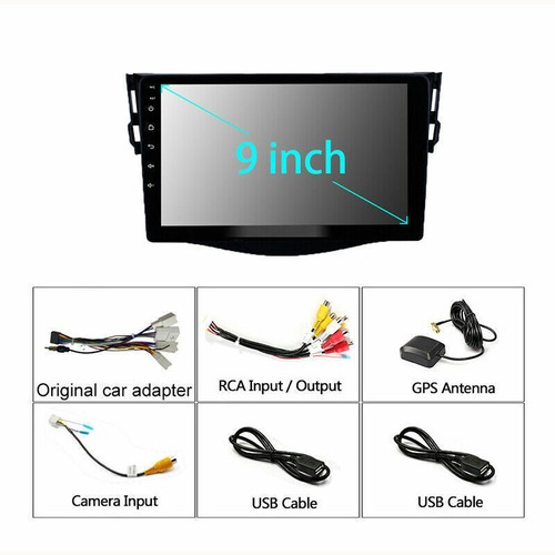 For Toyota RAV4 2007-2012 Apple Carplay Android 13 Car GPS Radio Stereo BT +Cam - Picture 12 of 15