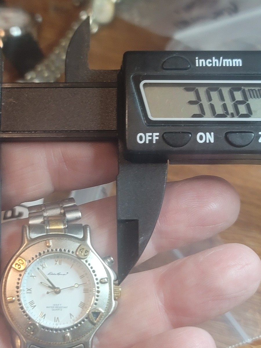 Ladies 31mm Eddie Bauer Light Up Pacific Watch Quartz Silver Gold Tone Ladies 31mm Eddie Bauer Light Up Pacific Watch Quartz Silver  main image 4