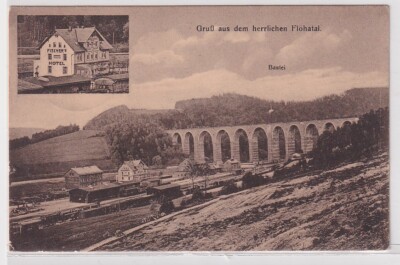 902994 multi-picture postcard greeting from the magnificent Flea Valley Fischer Hotel, Bastion 1914