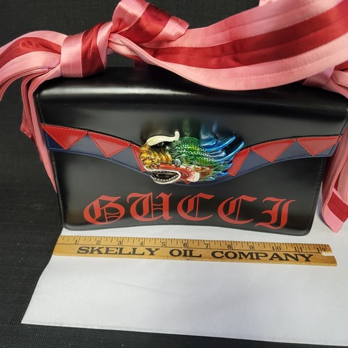 Gucci Naga Dragon Medium Leather Shoulder Bag - Picture 15 of 17