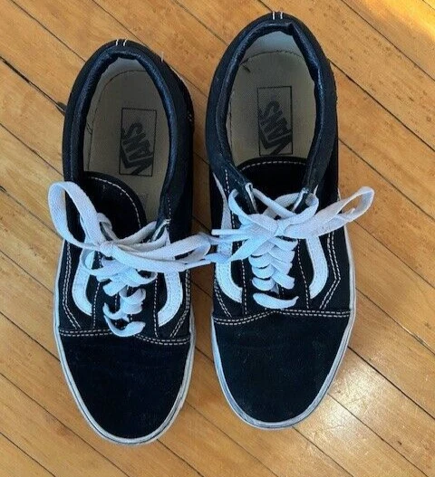 VANS SCARPE DA TENNIS VAN'S NERE TRUE WHITE OLDol SKO 8 5sex