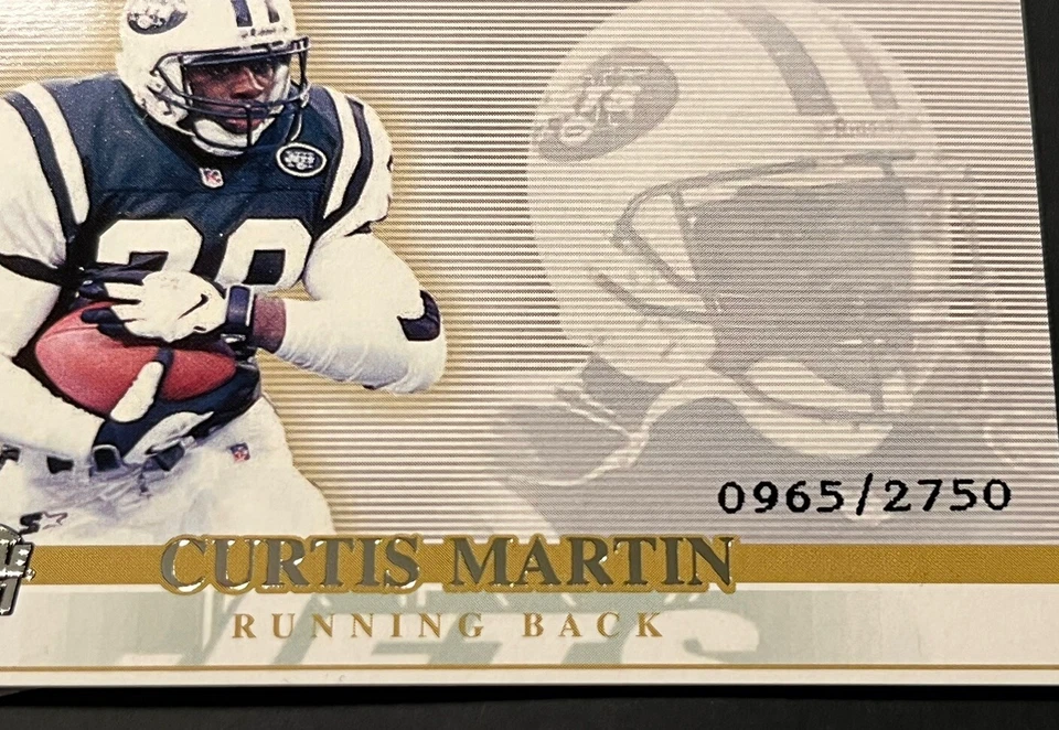 2001 Pacific Invincible - School Colors #39 Curtis Martin 0965/2750 - Image 3 of 3