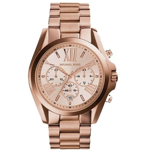 Michael Kors Bradshaw MK5550 Unisex Brown Leather Analog  display picture 1