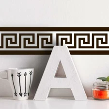 Funlife Greek Border Wallpaper,wall Borders Wall Sticker Self Adhesive 1 rool