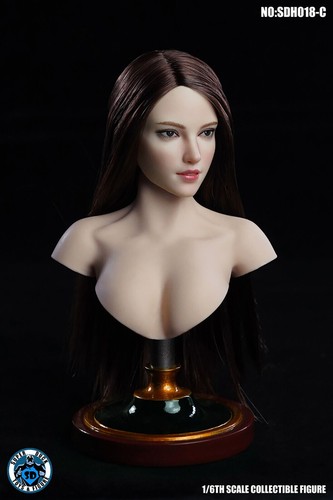 1/6 SDH018C European Warrior Girl Head Model Fit 12'' Pale Action Figure Body - 第 2/3 張圖片