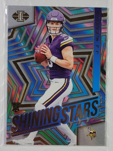 2024 Panini Illusions Shining Stars J.J. McCarthy RC #8 Minnesota Vikings