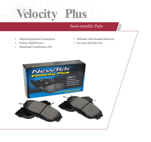 SMD1084 FRONT Semi-Metallic Brake Pads Fits 06-09 Mitsubishi Raider - Picture 5 of 6