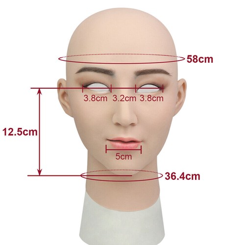 KnowU Silicone Fake Headwear Cosplay Female Makeup for Transgender People - Picture 8 of 11