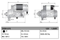 Denso DSN1375 Starter FüR BMW