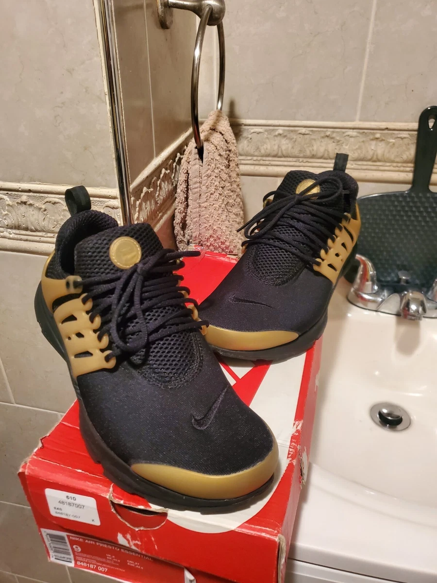 Air presto black gold cheap