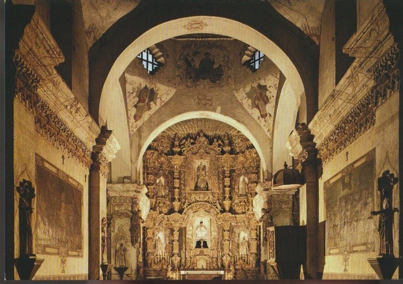 Unposted Postcard "San Xavier Del Back Mission, The White Dove of the Desert"