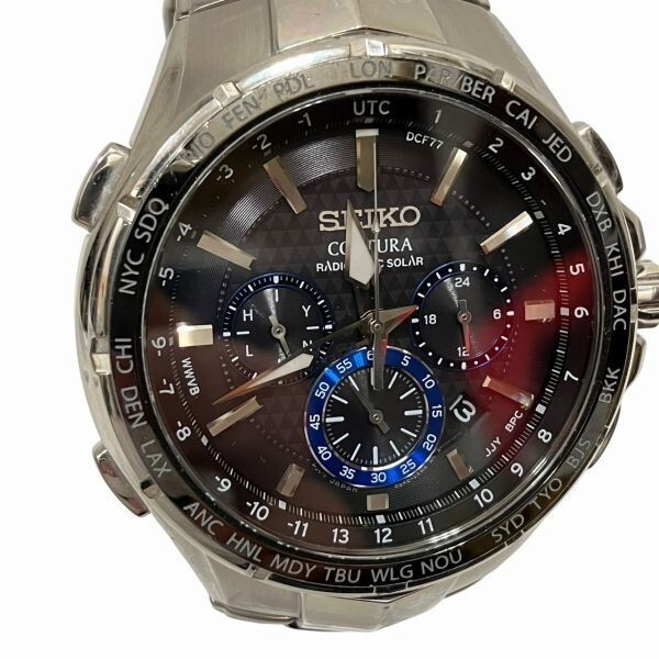 SEIKO Coutura 8B92-0AL0 Solar Radio Wave Two Tone 47mm Mens