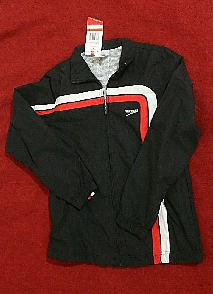 【speedo新品アウター】レディースM Speedo Womens Black/Red Windbreaker Jacket size XS/0,1 | eBay