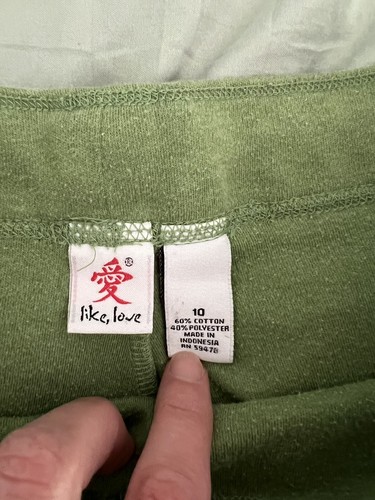 Girls Green Sweat Shorts By Like, Love Size 10 - Picture 5 of 6