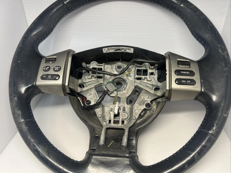 Nissan Versa 2007-2011 cuero volante crucero radio control grado C OEM Foto 3 de 4