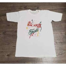 Vintage 90s Bacardi Rum Fiesta Single Stitched Alcohol T Shirt Mens XL