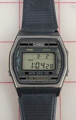 RARE! Casio Marlin W-21 (152) Vintage Men's Watch With NEW BATTERY