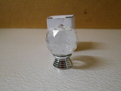 Lot of 10 ~ ~ Vktech Clear Cabinet Knob Drawer Pull 30mm Glass X0001PB7Y1