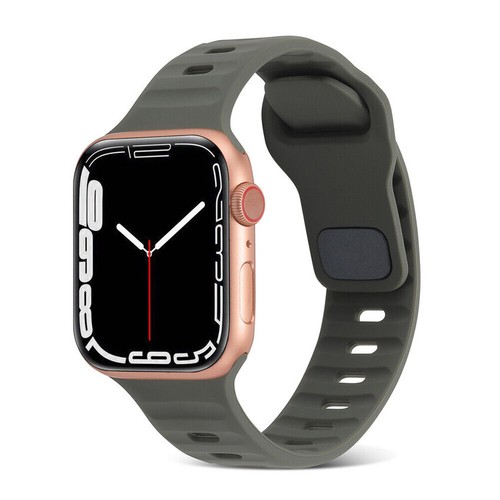 Classic Sports Soft Strap Silicone Bracelet Rubber Band For iWatch Ultra 8 7 6 5 - Picture 36 of 52