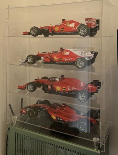 4 Compartment 340mm x 140mm x 100mm Model Car Toy Display Cabinet Frame F1 1:18 - Picture 4 of 13