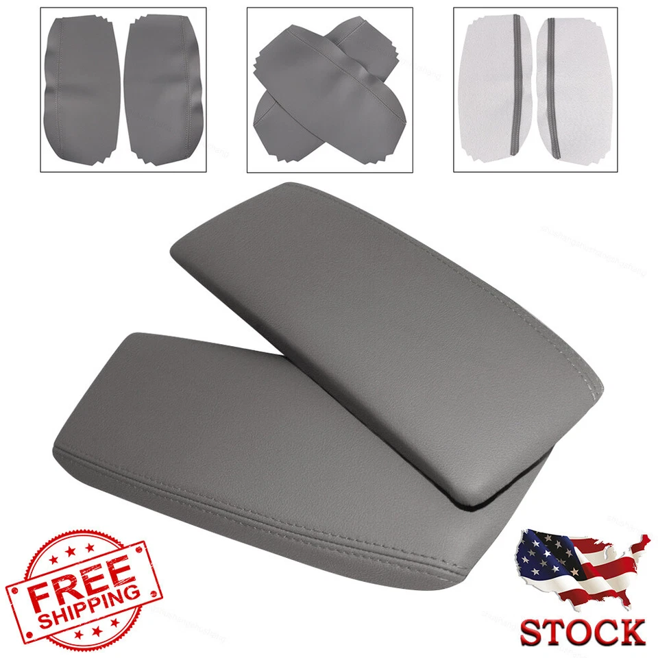 Fits Acura RL 2005-2010 Replacement Console Lid Armrest Cover Skin Taupe Gray Foto 2 de 4
