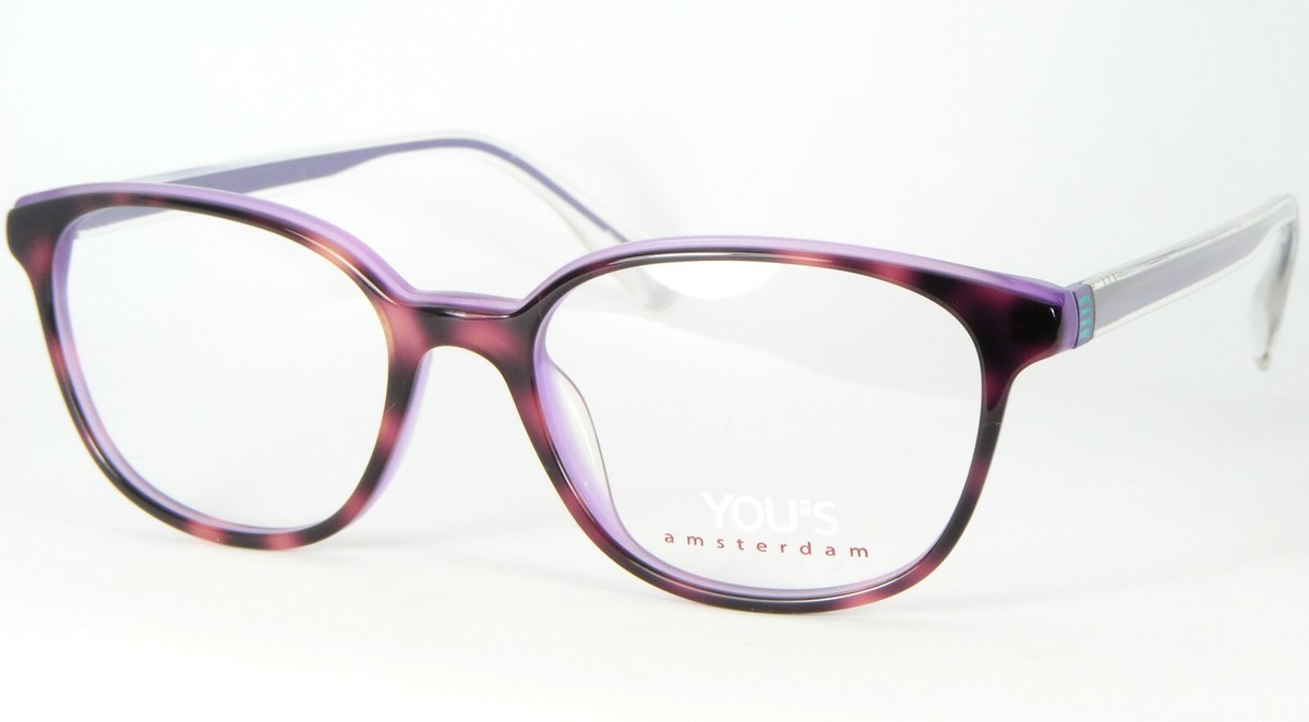 Youpi-the Netherlands Eyeglasses Frames ONLY Mod. Y021 Col. 12 44-16-120 Purple Purple Cat-Eye Glasses #4436117 | Zenni Optical main image 4