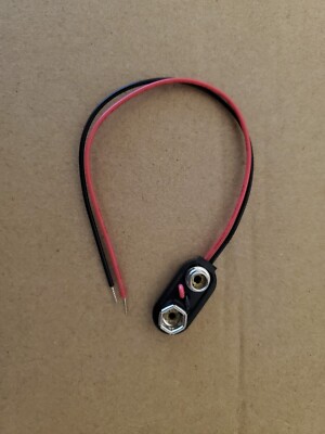DC 9 Volt 9V SNAP ON BATTERY CLIP CONNECTOR I Type (i) Choose Quantity 1-4pcs