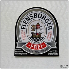 Flensburger Frei Pilsener Alkoholfrei Beer Label (BL17)