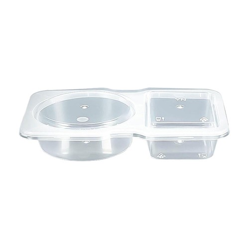 Reusable Snack Containers with Lids, New Double Compartment Condiment Container. - Picture 23 of 24