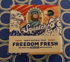 Dr. Squatch Freedom Fresh Limited Edition Bar Soap - 5oz Natural USA Made!
