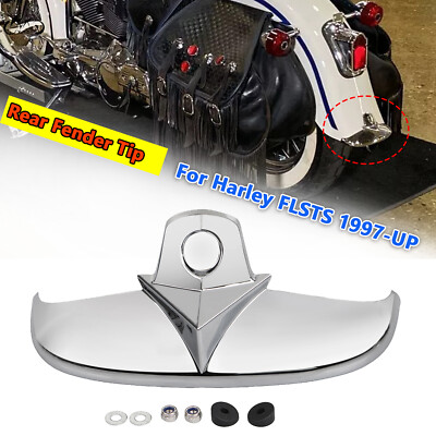 Chrome Rear Fender Tip Mudguard Trim For Harley Softail Heritage Springer FLSTS