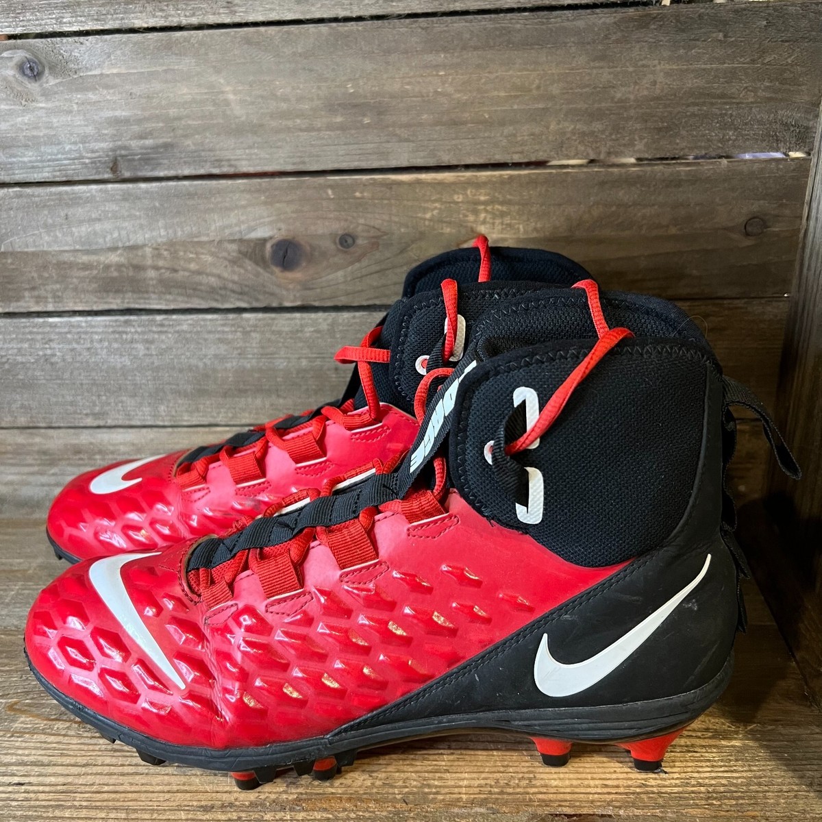 Mens Nike Force Savage Varsity 2 Red Athletic Football  display picture 1