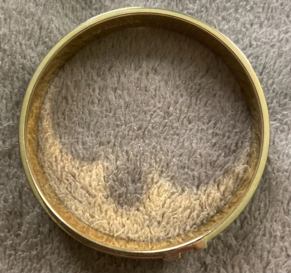 VINCE CAMUTO золотистый морской зеленый из натуральной кожи/замши браслет подержанный - Изображение 2 из 4